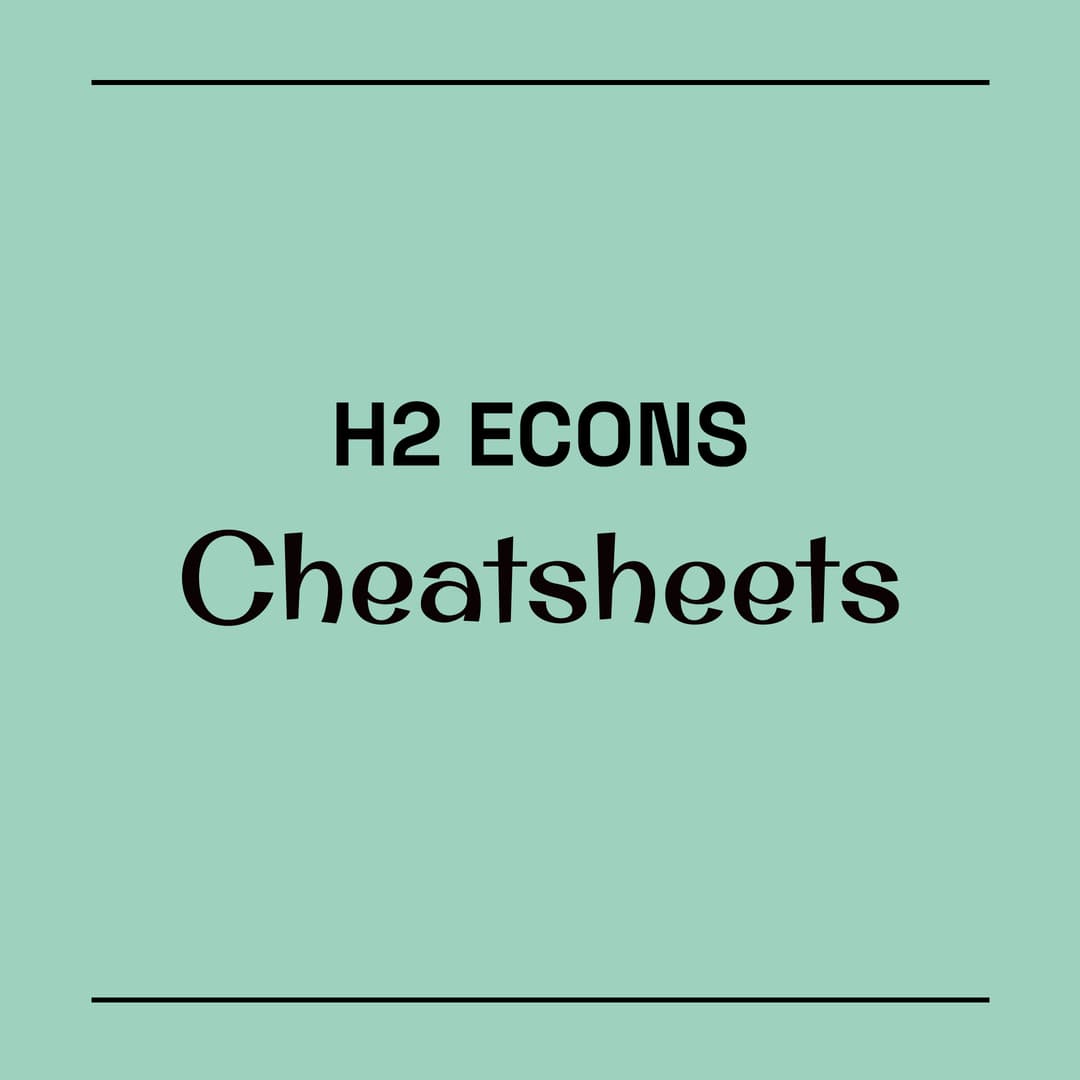 H2 Econs Cheatsheets/Notes ⚡️